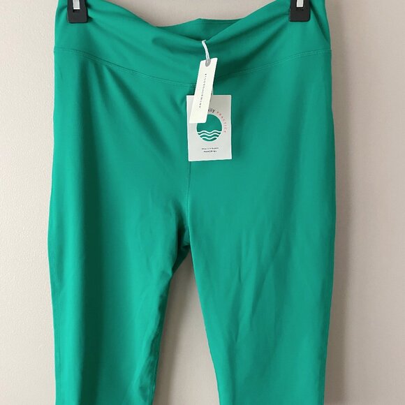 NWT Anthropologie Daily Practice Pedal Pushers Crop Leggings in Fresh Pine sz M - Picture 3 of 7
